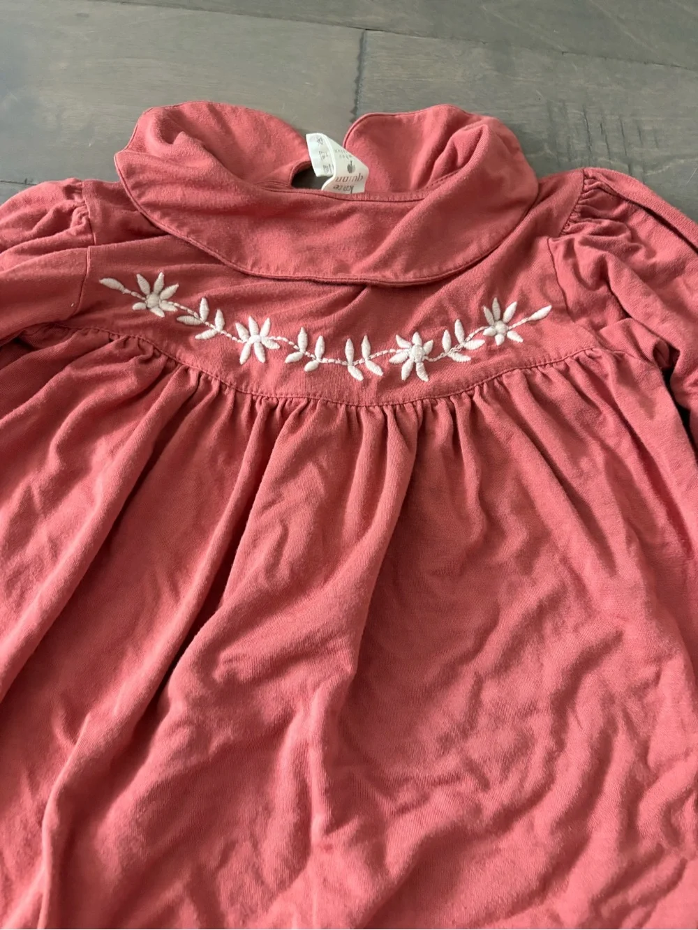 Kate Quinn bamboo cowgirl Embroidered yoke dress 3t